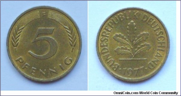 5 pfennig F