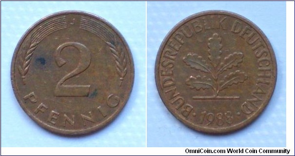 2 pfennig J