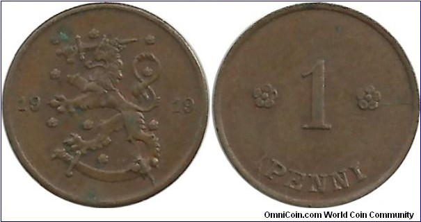 Finland 1 Penni 1919