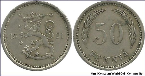 Finland 50 Penniä 1921