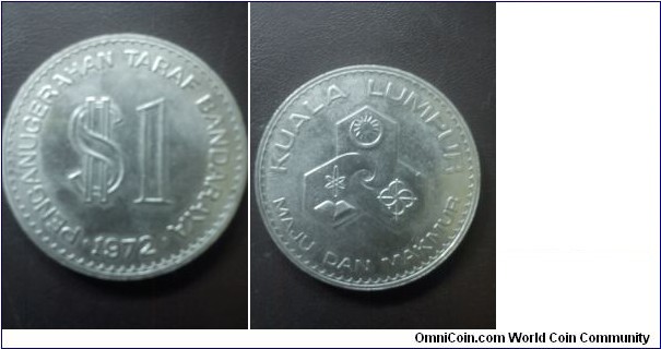 KUALA LUMPUR CITY COMMERATIVE : RM1 COPPER-NICKEL