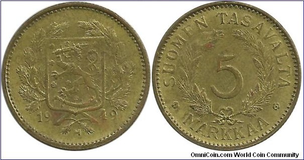 Finland 5 Markkaa 1949