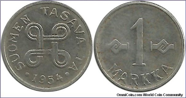 Finland 1 Markka 1954