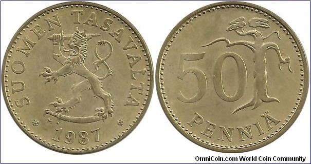 Finland 50 Penniä 1987