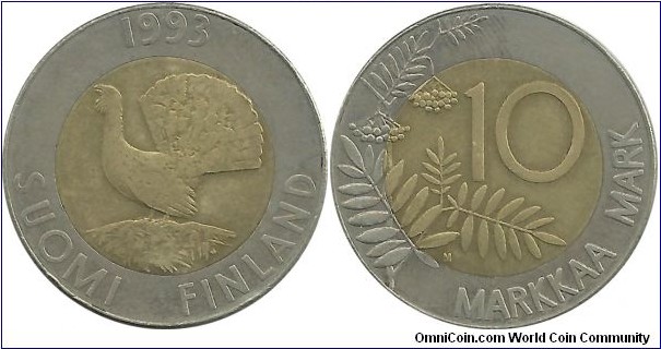 Finland 10 Markkaa 1993