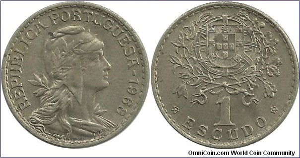 Portugal 1 Escudo 1968