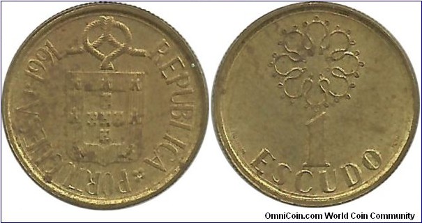 Portugal 1 Escudo 1991