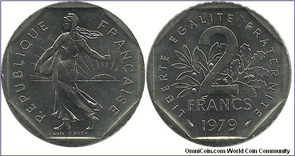 France 2 Francs 1979