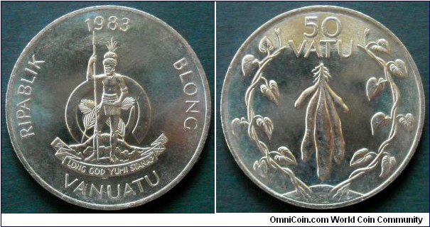 Vanuatu 50 vatu.
1983