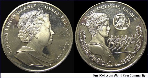 British Virgin Islands - 1 Dollar - 2004 - Weight 28,28 gr - Copper-nickel - Size 38,6 mm - Edge : Reeded