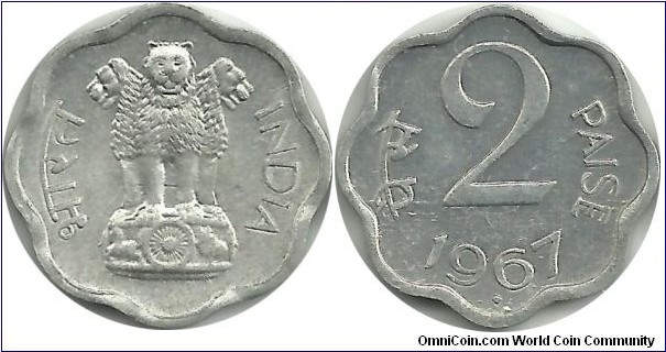 IndiaRepublic 2 Paise 1967(B)