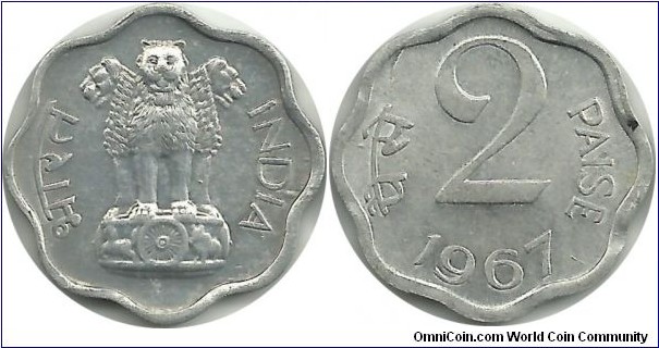 IndiaRepublic 2 Paise 1967(C)