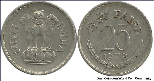 IndiaRepublic 25 Paise 1972(C)