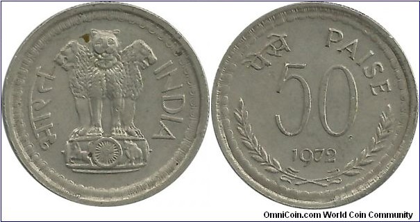 IndiaRepublic 50 Paise 1972(C)