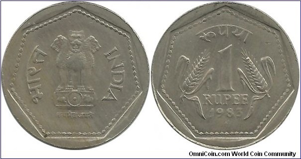 IndiaRepublic 1 Rupee 1983(B)