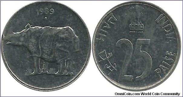 IndiaRepublic 25 Paise 1989(N)