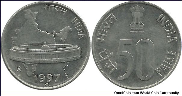 IndiaRepublic 50 Paise 1997(N)