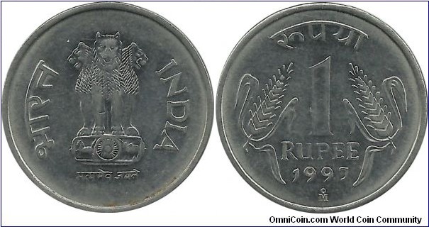 IndiaRepublic 1 Rupee 1997(M)