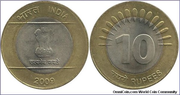 IndiaRepublic 10 Rupees 2009(N)