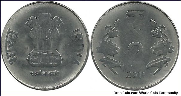 IndiaRepublic 2 Rupees 2011(C)