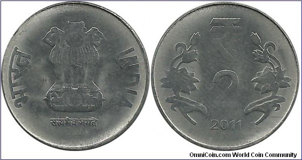 IndiaRepublic 2 Rupees 2011(C)