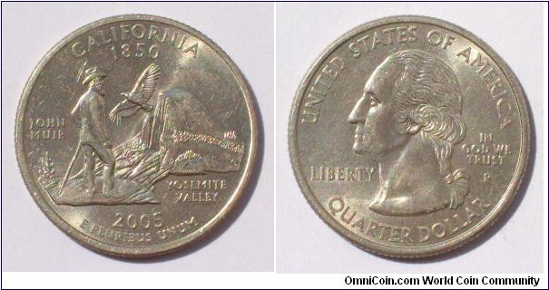 quarter dollar, california