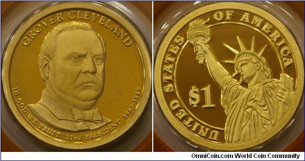 Grover Cleveland 22nd President. 