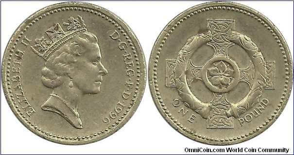 UKingdom 1 Pound 1996-Northern Ireland reverse