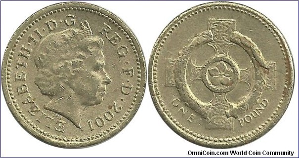 UKingdom 1 Pound 2001-Northern Ireland reverse