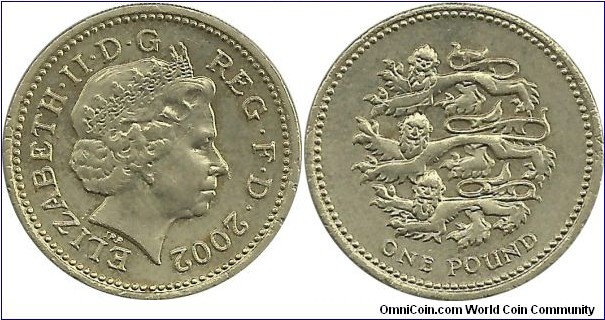 UKingdom 1 Pound 2002-English reverse