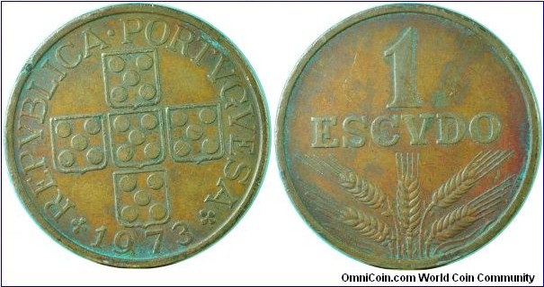 Portugal1Escudo-km597-1973