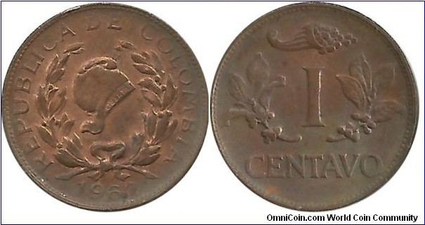 Colombia 1 Centavo 1967