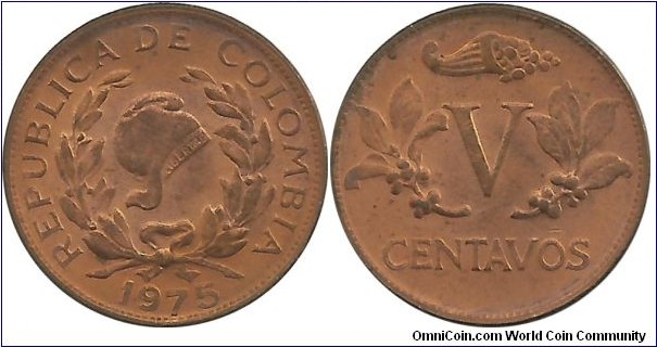 Colombia 5 Centavos 1975