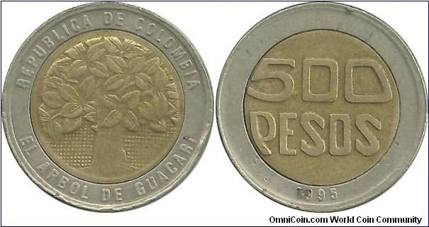 Colombia 500 Pesos 1995