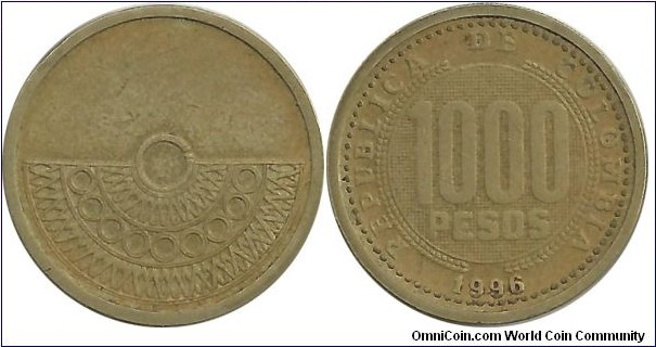 Colombia 1000 Pesos 1996