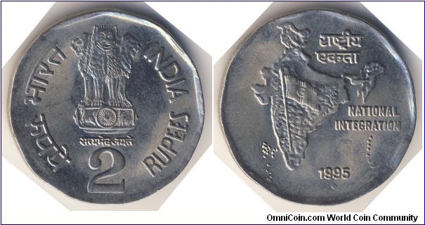 2 Rupees (Republic of India // Copper-Nickel)