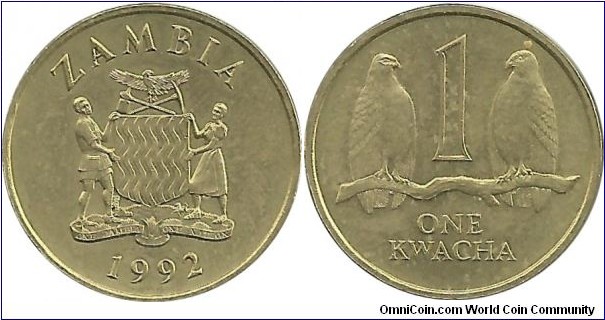 Zambia 1 Kwacha 1992