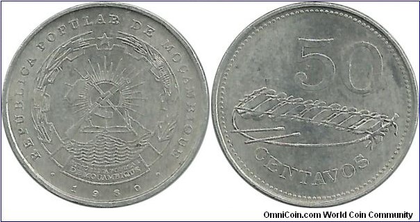 Mocambique 50 Centavos 1980