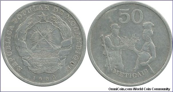 Mocambique 50 Meticais 1986