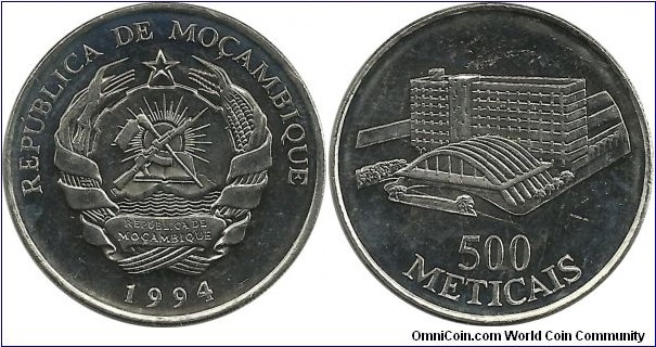 Mocambique 500 Meticais 1994