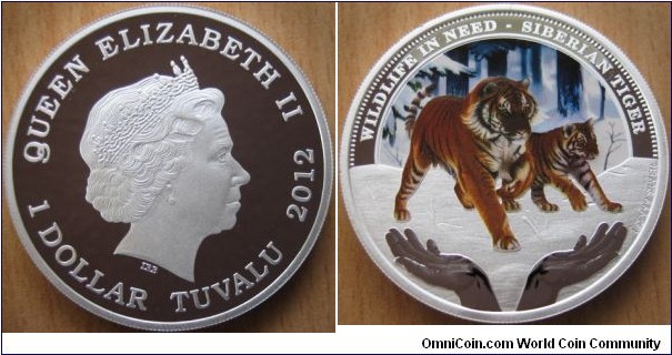 1 Dollar - Siberian tiger - 31.13 g Ag .999 Proof - mintage 5,000