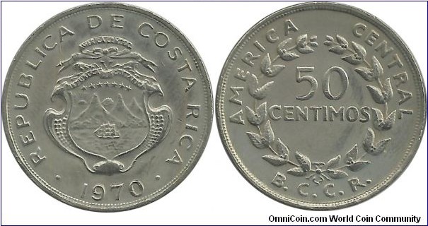 CostaRica 50 Centimos 1970