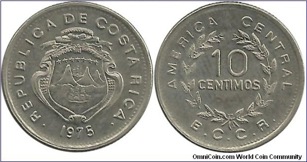 CostaRica 10 Centimos 1975