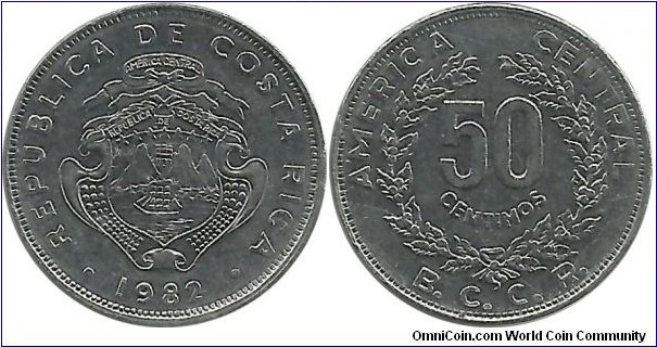 CostaRica 50 Centimos 1982