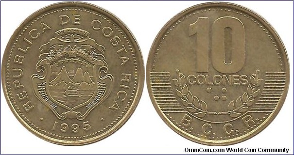 CostaRica 10 Colones 1995