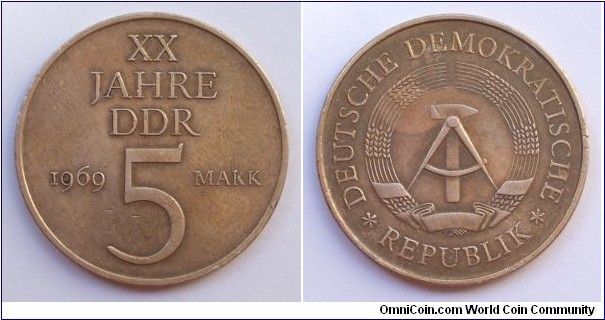 5 mark, XX JAHRE DDR