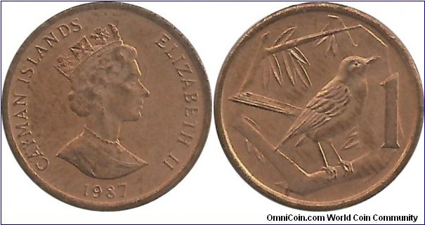 CaymanIslands 1 Cent 1987