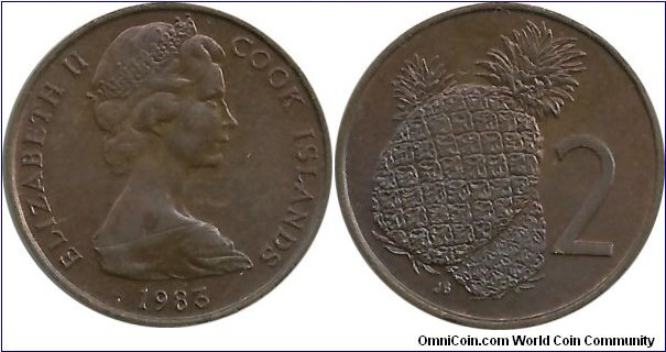 CookIslands 2 Cents 1983