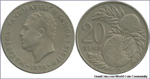 Samoa 20 Sene 1974