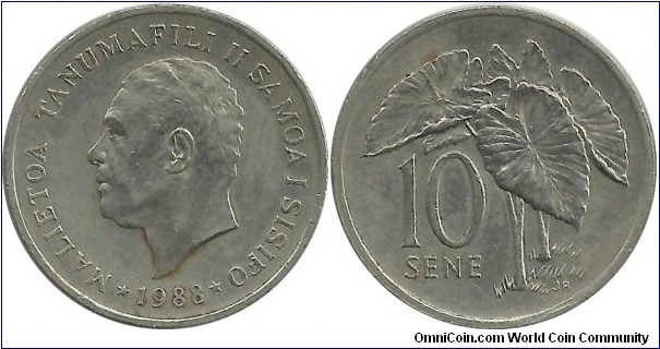 Samoa 10 Sene 1988